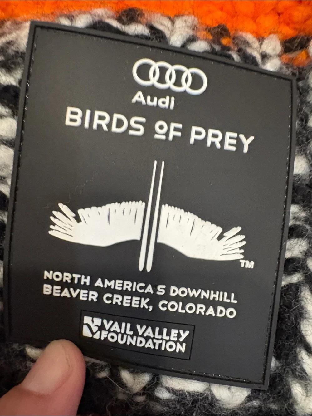 Eisbar Orange & Black Knit Beanie - Vail Valley / Audi Birds of Prey